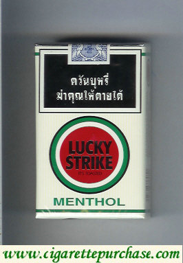 Lucky Strike Menthol white and red cigarettes soft box